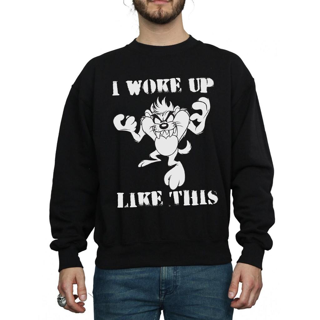 Looney Tunes Mens Taz I Woke Up Like This Sweatshirt