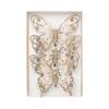 Elegant Butterfly Christmas Ornaments Set of 3 Chic Festival Butterfly Hanging Ornaments for Christmas Tree Decoration