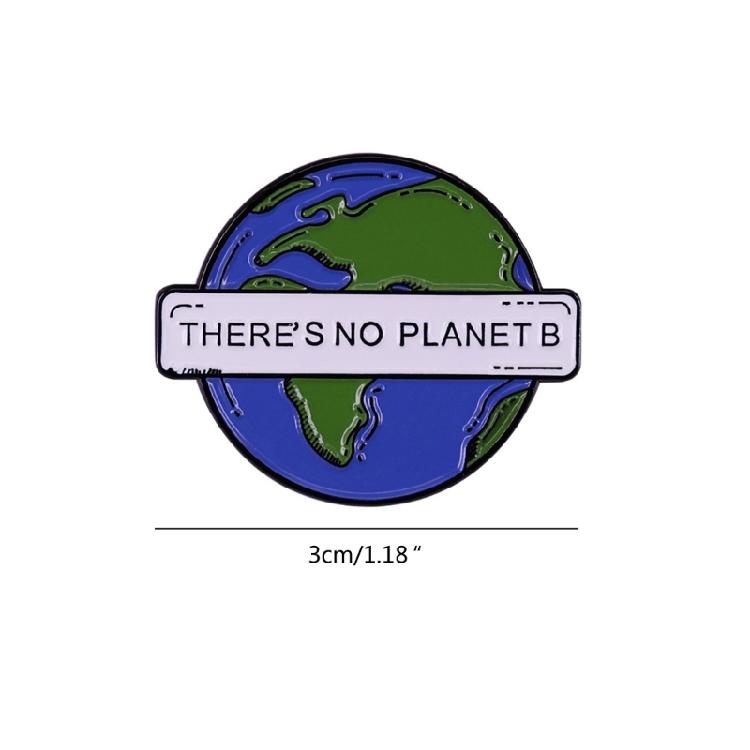 There is No Planet Pin Enamel Metal Badge Lapel Pin Brooches Jewelry Accessories