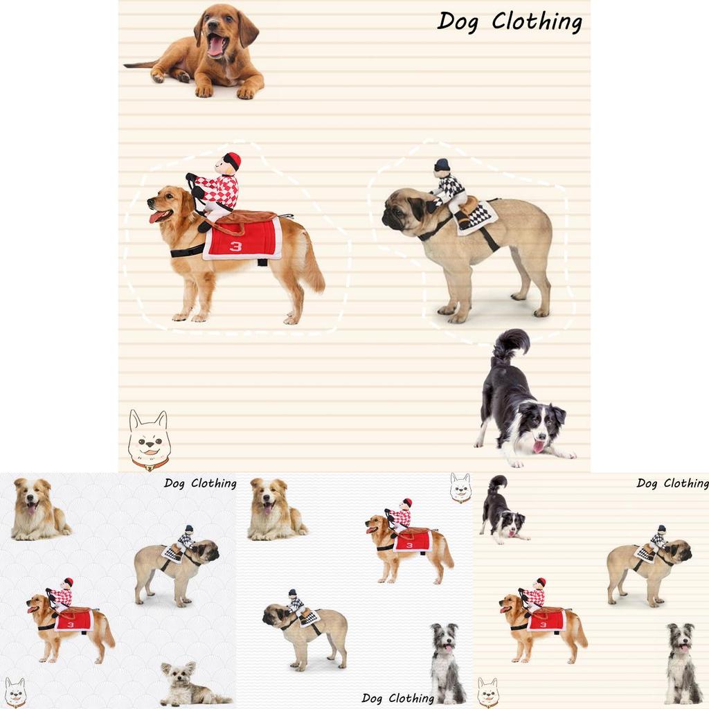 Factory Direct Horse Riding Costume For Pets Cosplay Knight Costume For Dogs
