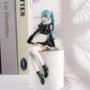 14cm Latest Anime Hatsune Miku Virtual Singer Manga Sitting Posture Model Playthings Computer Desk Cake Decoration Adorable Free Ship
