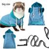 Set Pettorina e Guinzaglio per Furetto Cappotto Caldo Invernale e Set Pettorina e Guinzaglio a Prova di Fuga Regolabile per Viaggi all'Aperto dell'Animale Domestico