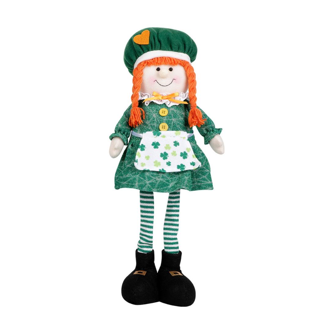 Adorabile Peluche Leprechaun Morbido e Coccoloso Figura Imbottita per S. Decorazioni e Regali per San Patrizio, 18 Pollici
