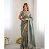 Designerr Soft Silk Saree with 1000 Butti & Lace Border – Elegant Traditional Party Wear Collection