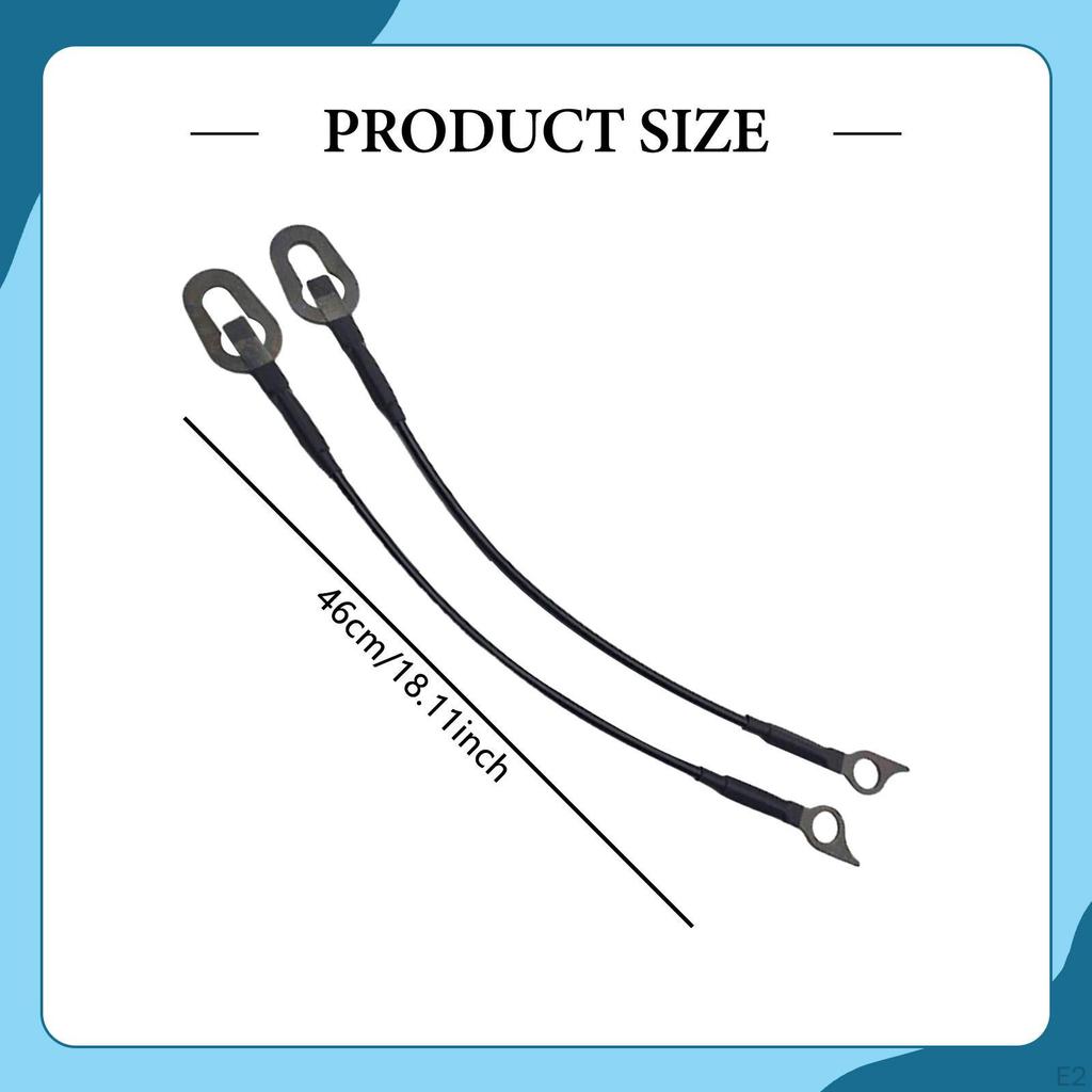 2Pcs Tailgate Replacement Easy To Install High Performance Auto Parts Rear Support Cable Straps for