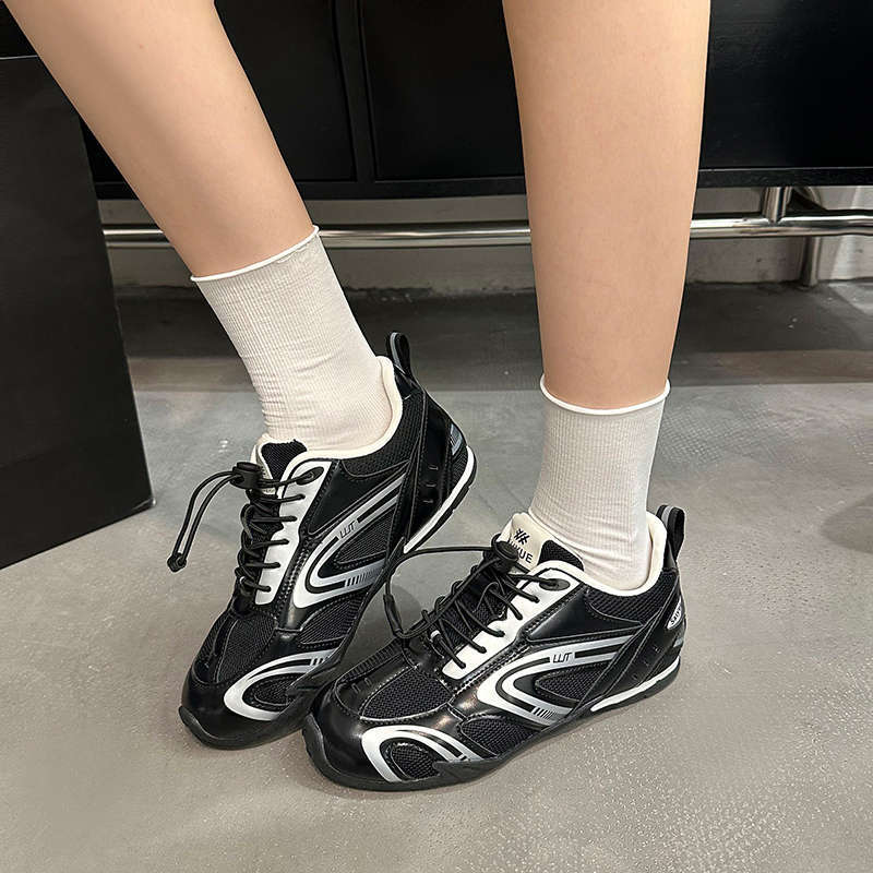 Retro racing shoes women's new spring and autumn mesh breathable Forrest Gump training shoes platform casual sports shoes