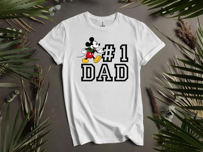 Camiseta del Día del Padre Mickey El Mejor Papá del Mundo Camiseta Hombres Mujeres Unisex Camiseta L36