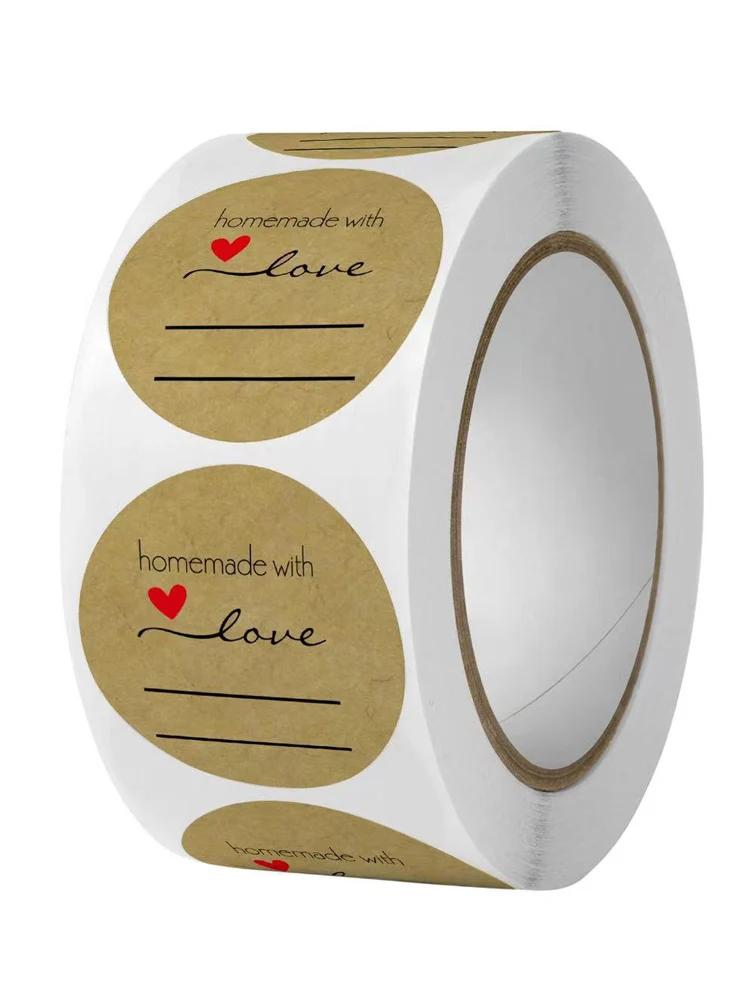 100-500pcs Multiple Styles Kraft Gracias Spanish Thank You Labels Stickers Handmade Scrapbooking Stationery Sticker