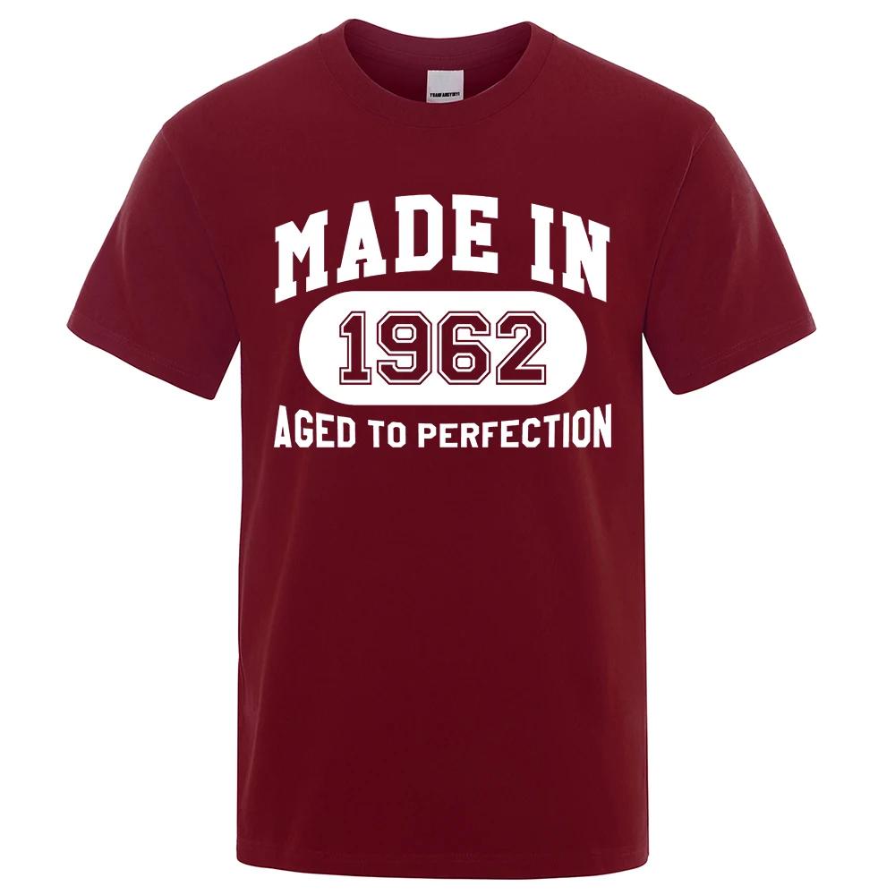 Made In 1962 Aged To Perfection Tee Clothes Hip Hop Breathable Cotton T Shirt Short Sleeve Tops Summer Streetwear T-Shirt