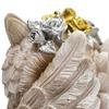 Resin Garden Owl Statue Landscape,Animal Figurine Miniature Sculpture 14cm for Tabletop Patio