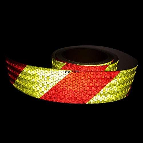 5cm*10m Twill Reflective Car Sticker 7Color Waterproof Warning Safety Adhesive Tape Reflectors Conspicuity Vinyl For Truck Trail