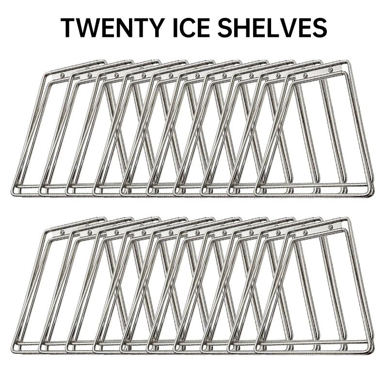 1-10PCS Folding Cold Storage Rack Stainless Steel Storage Box Bracket with Carrying Bag Suitable Camping Hiking Outdoor Fishing