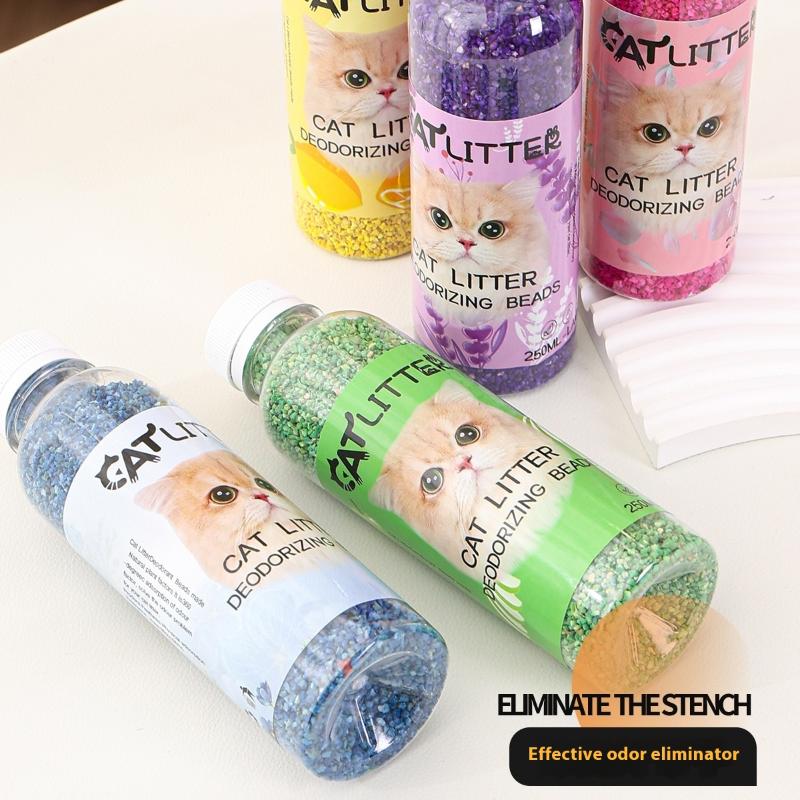 Cat Litter Deodorizing Beads Toilet Granules Litter Box Long Lasting Freshness Air Purification Deodorizer Pet Cleaning Products