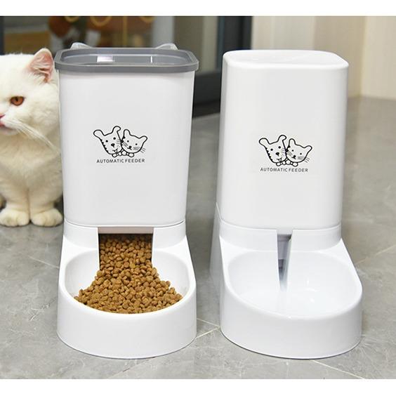 1PC 2026 New Automatic Pet Feeder and Water Dispenser Combo Food 3.8L Water Capacity Cat Dog Bowl Set for Home Use MIT