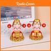 Figurine en Résine Dieu de la Richesse Feng Shui avec Balance à Ressort pour Décoration de Maison et de Bureau