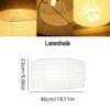 Nordic Style Pendant Light With Drum-shaped Lantern Lampshade Ideal For Living Room Bedroom Study And Dining Room