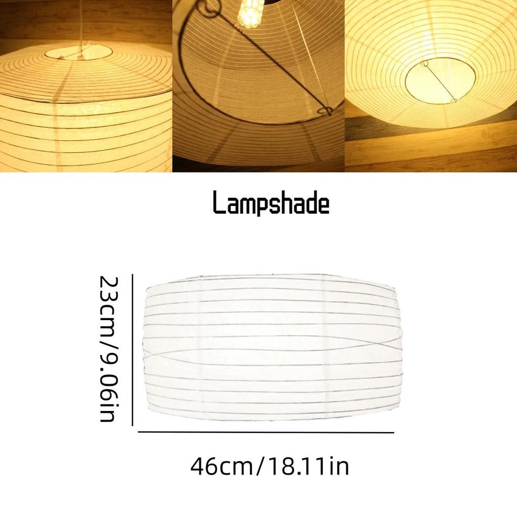 Nordic Style Pendant Light With Drum-shaped Lantern Lampshade Ideal For Living Room Bedroom Study And Dining Room