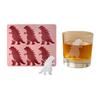 Dinosaur Ice Cube Mold Easy Fill Release 6 Cavity Gojira Ice Tray Freezer Safe Ice Maker for Summer Drinks Cocktail Party