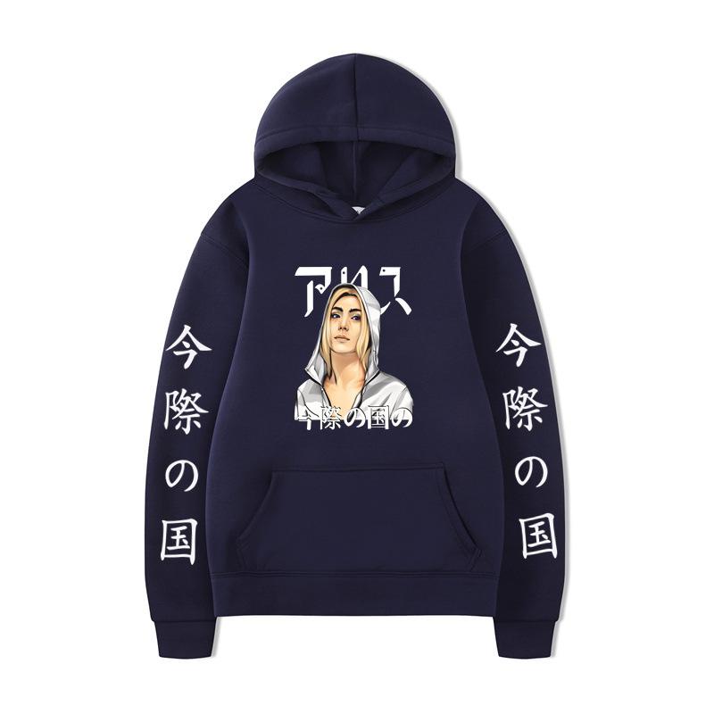 Herr Mode Huvtröjor Herr Dam Huvtröjor Mode Casual Tröjor Höst Pojkar Flickor Svart Streetwear Huvtröja