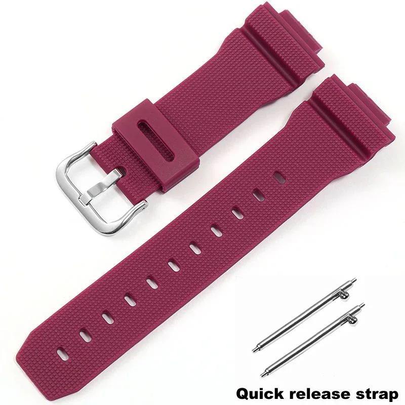 Armband für Casio G-SHOCK GM-2100 GA-2100 GWM-5610 DW-5600 6900 Serie Herren Modifiziertes Silikonkautschuk Harz Uhrenarmband Armband 16mm