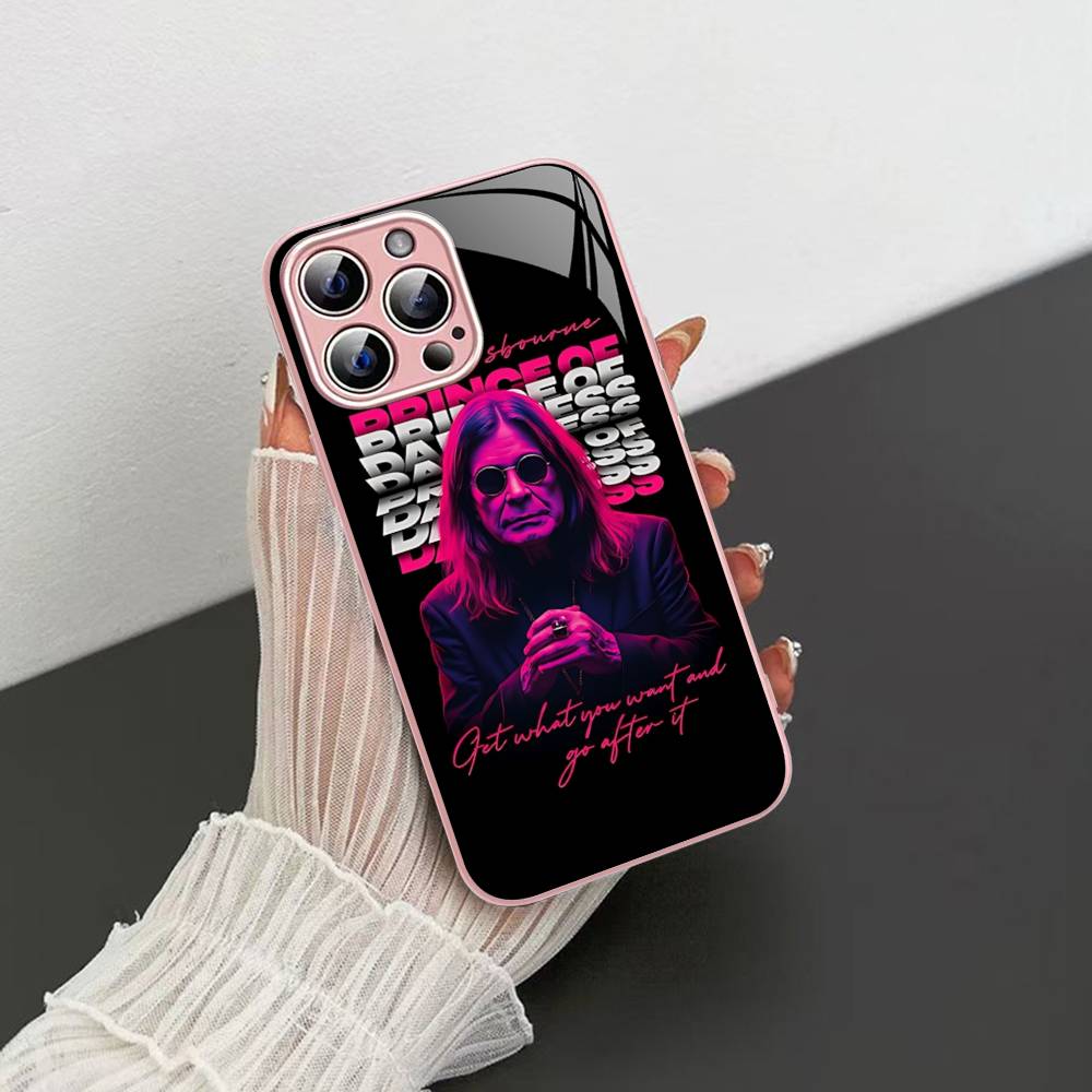 Retro Band O-Ozzy O-osbourne Fashion Tempered Glass For Iphone 14 13 12 11 Pro Mini XS MAX 14Plus X XS XR Cover