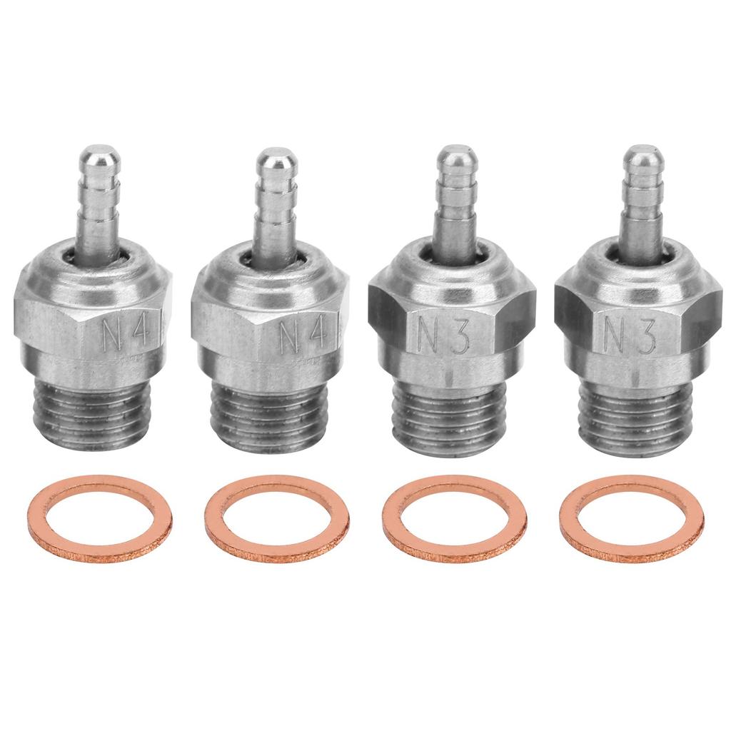 N3 N4 Fire Head Spark Plug RC Car Accessory Part Fit for Redcat HSP Methanol Engine