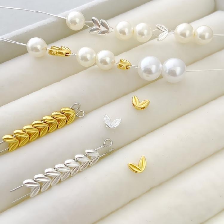 20Pcs Sophisticated Beads Separators with Double Holes Multipurpose Spacer Beads Necklaces Bracelets Making Accessories
