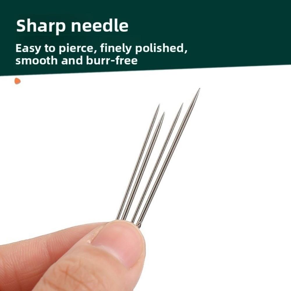 15PCS/Boxed Knurled Needle Hread Head Piping Trouser Leg Needle  for Woven Fabric Cloth