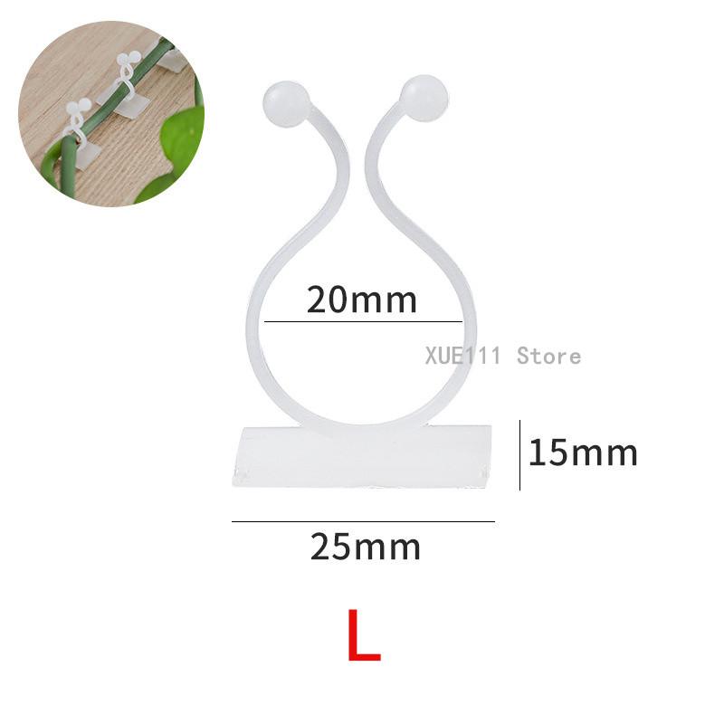 10/50/100pcs Home Garden Plant Climbing Wall Fixture Clips Rattan Vine Fixer Self-Adhesive Plant Climbing Wall Fixed Buckle Hook