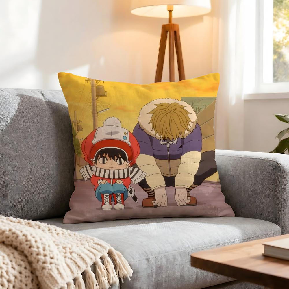 Anime Kotaro Lives Alone Cushion Cover 1Pcs Decorative Covers Soft Cushion Case For Sofa Couch Decor 40X40 45X45 Pillowcases