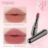 Novo Lipstick Female Waterproof Long Lasting and Does Not Fade No Stain on Cup Nude Color Series Moisturizing Matte White Lip Lacquer Genuine Goods