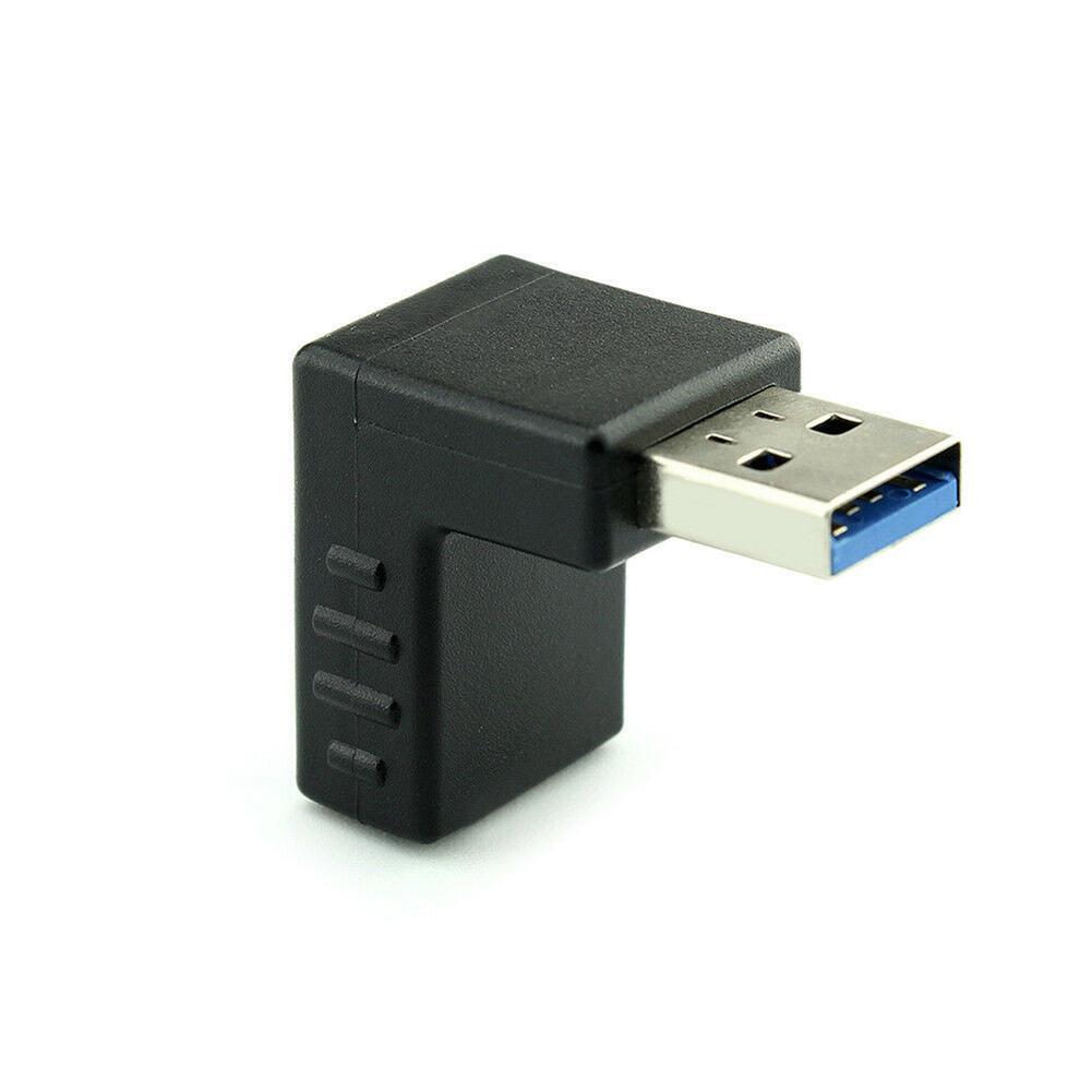 USB Adapter Left Bend Male To Female 3.0 Elbow Data 90 Female Male Cable A Degree To Computer H J5O8