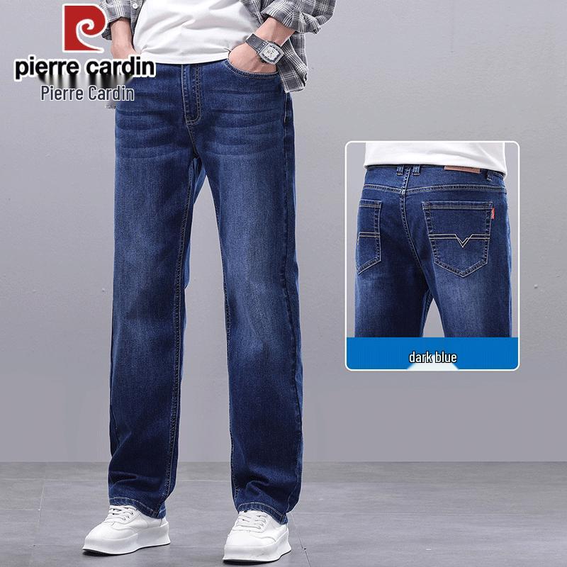 Pierre Cardin Men's Summer Loose Straight Fit Thin Jeans