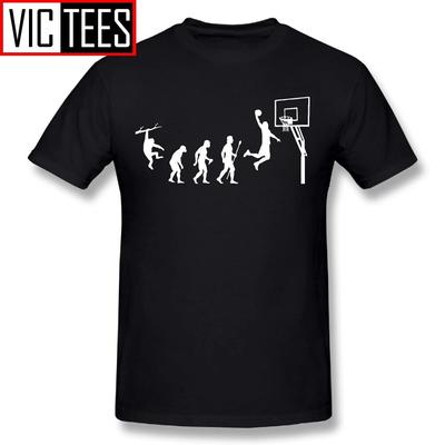 Unisex Born To Play Basketball Evolution Funny T Shirt Funny 100% Cotton Tees T-Shirtss Unisex Plus Size