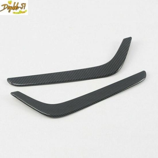 For Honda CRV CR-V 2017-  Carbon Fiber Front Fog Light Lamp Eyebrow Trim New