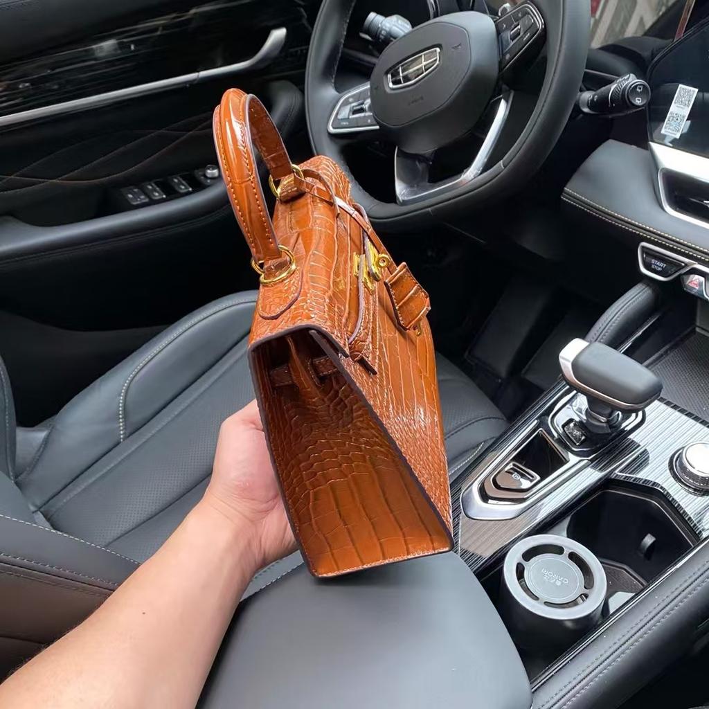 2025 Cross-border Bags Women's New Trendy Fashion Hand-held Small Square Bag Crocodile Pattern  Bag Shoulder Crossbody Bags