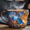 New Natural Resin Mineral Crystal Coffee Cups Colorful Large-Capacity Agate Crystal Cups Household Necessities