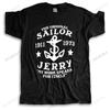 Cotton Tshirt Men Summer Tees SAILOR JERRY Tattoo My Work Speaks Anchor Logo Slim Fit TShirt S M L XL XXL NEW Mens Tshirt