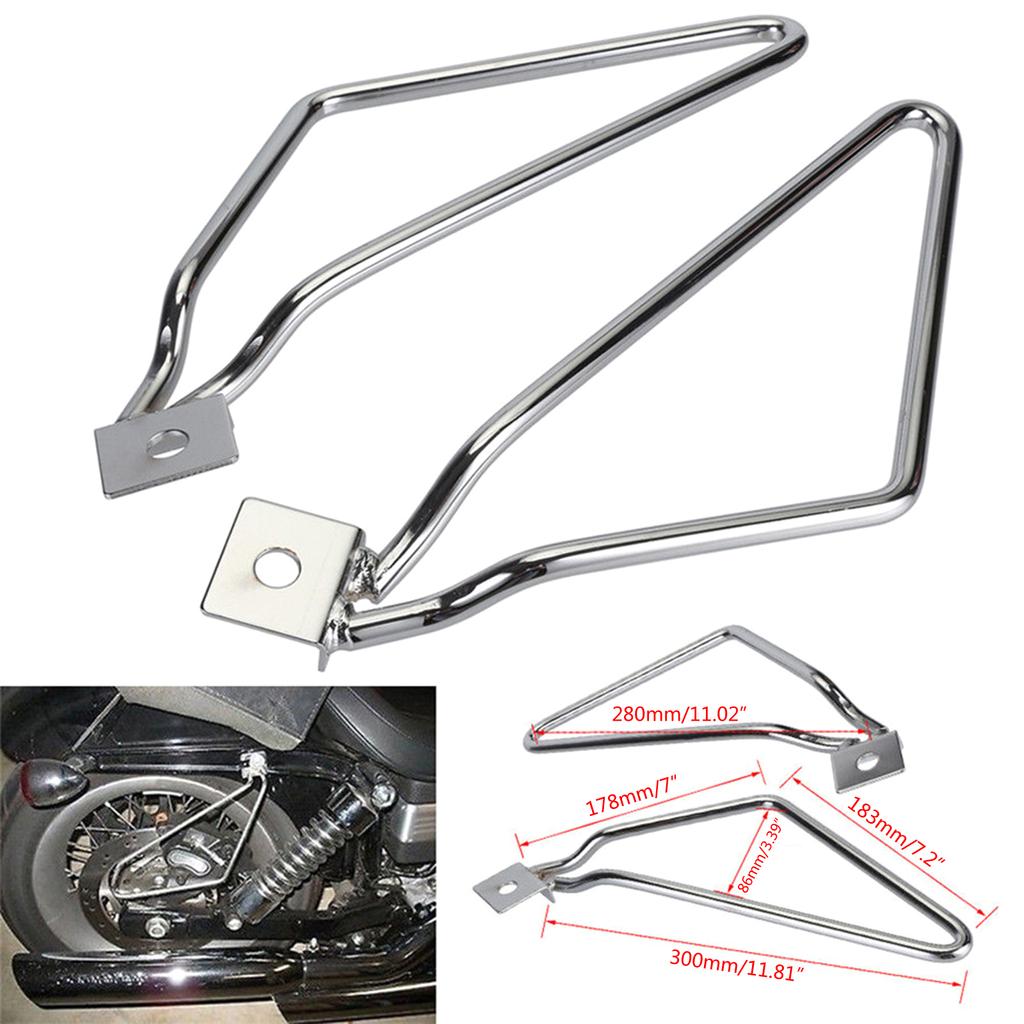 Saddlebag Bracket Support Left & Right Motorcycles Saddlebags Bar Mount Brackets Support Easy Installs for XL883 1200