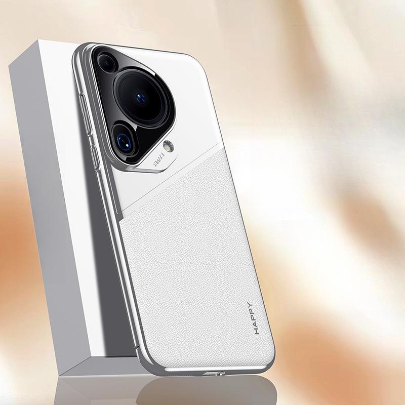 Suitable for Huawei Pura70pro+ Phone Case, Leather-coated 70ultra All-Inclusive Pro Business Men's Anti-drop Leather Case