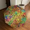 1pc mosaic colorful Pattern Umbrella  Automatic Opening and Closing Umbrella, High quality Umbrella, Ideal Gift for Her 157