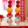 Chinese Red Wedding Lantern with Happy Character - Bride Photo Prop & Room Decoration