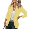 2026 Autumn Women's Long Sleeve Solid Color Suit Collar Single-Breasted Coat