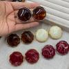 Folded Round Stud Earrings Women'S Retro Temperament Earrings Autumn And Winter High-End Exaggerated Earrings