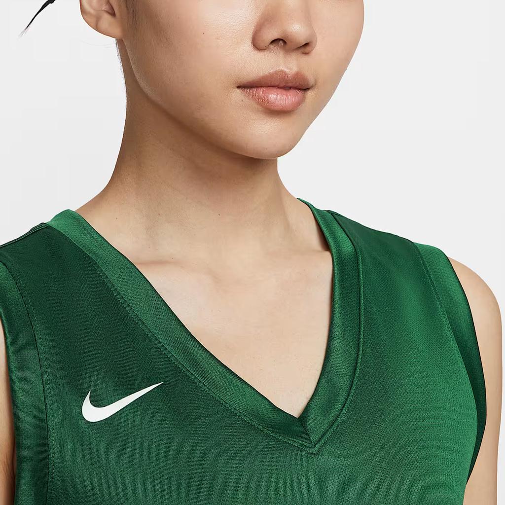 Nike Dri-Fit Elite Power Fashion Versatile Comfortable Solid Color Basketball Jersey Women tops Green IM9814-308