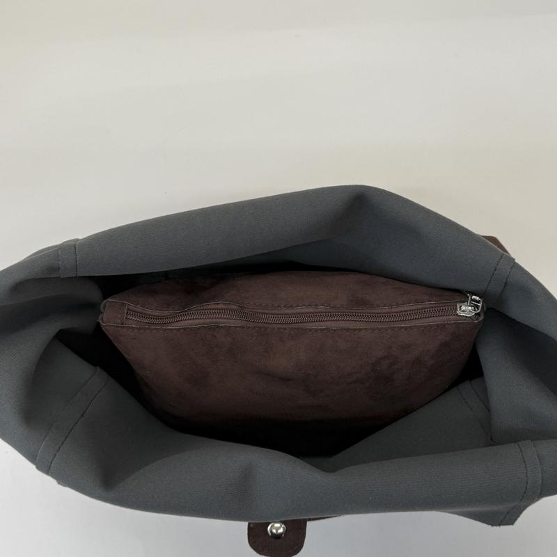 Suede Hobo Bag with Open Top Design Large Capacity Everyday Fashion Shoulder Bag