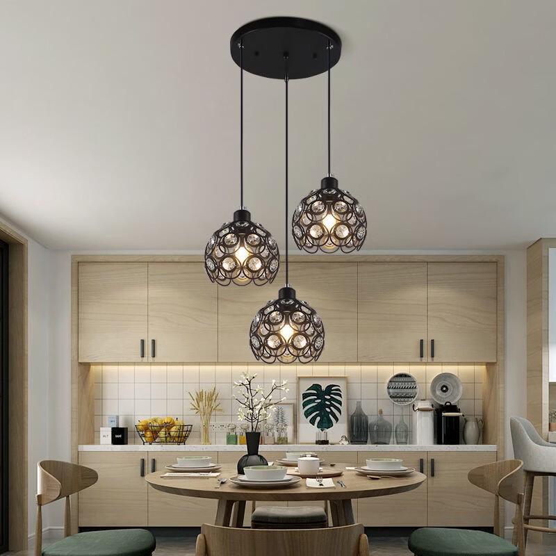 oeny Nordic Simple Dining Room Crystal Chandelier