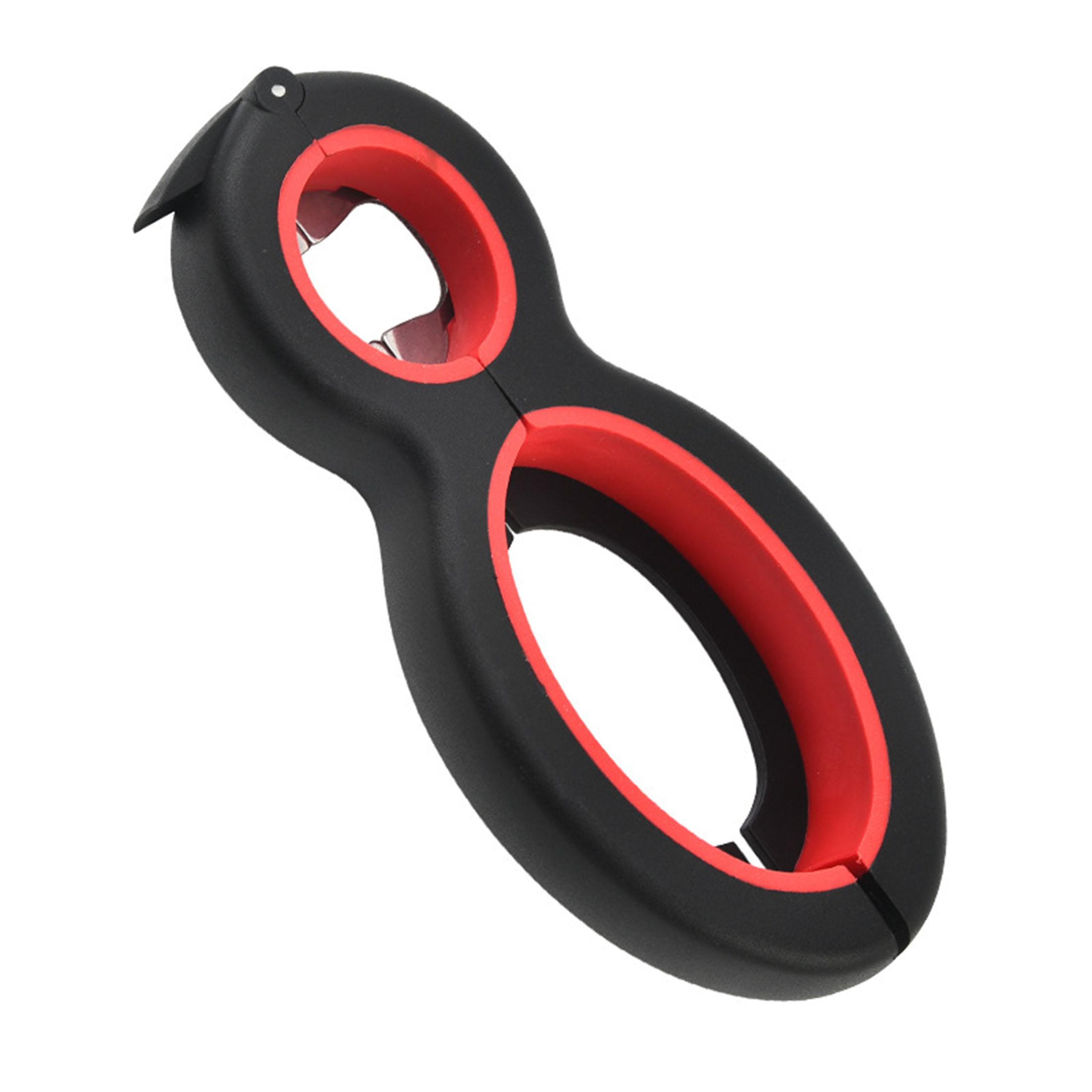 Multifunctional 6-in-1 Jar and Bottle Opener, Non-slip Silicone Gripper, Easy Twist Can Opener for Beer, Jars Plastic Bottles Kitchen Essential Gadget