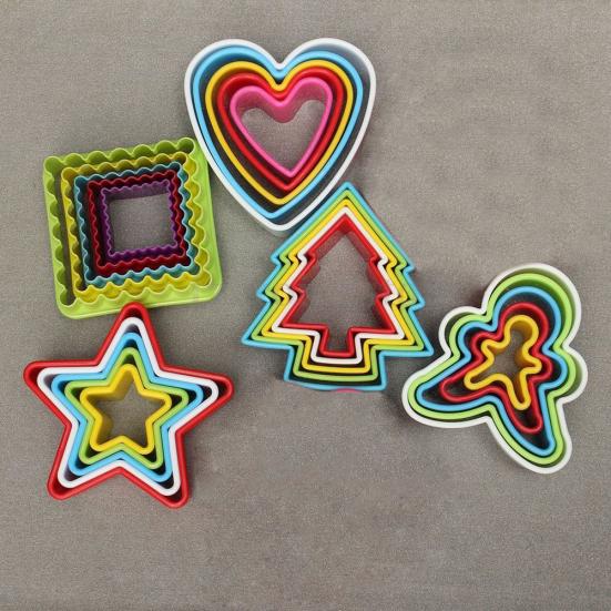 5 szt. DIY Fondant Mould Formy do pieczenia Ciasta Ciasteczka Dekorowanie Sugarcraft Narzędzia Zestaw