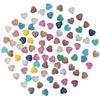 Tiny Crystals Heart Resin Multicolor Rainbow 12mm Druzy Iridescent Handmade Crafts Lovers